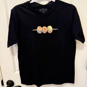 State of Mind Black Tee with Olive Design